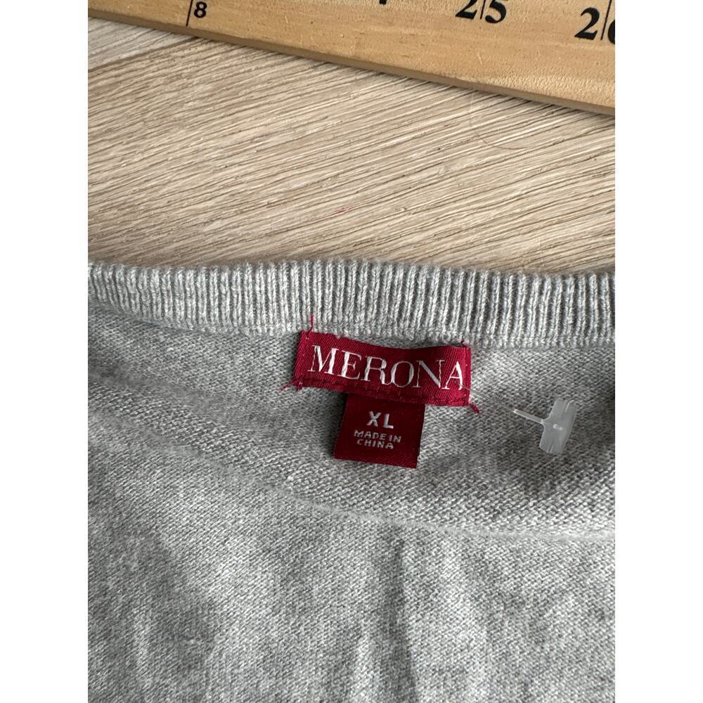 100% Cotton Neutral Crewneck Sweater Minimalist Y2K - Picture 3 of 5